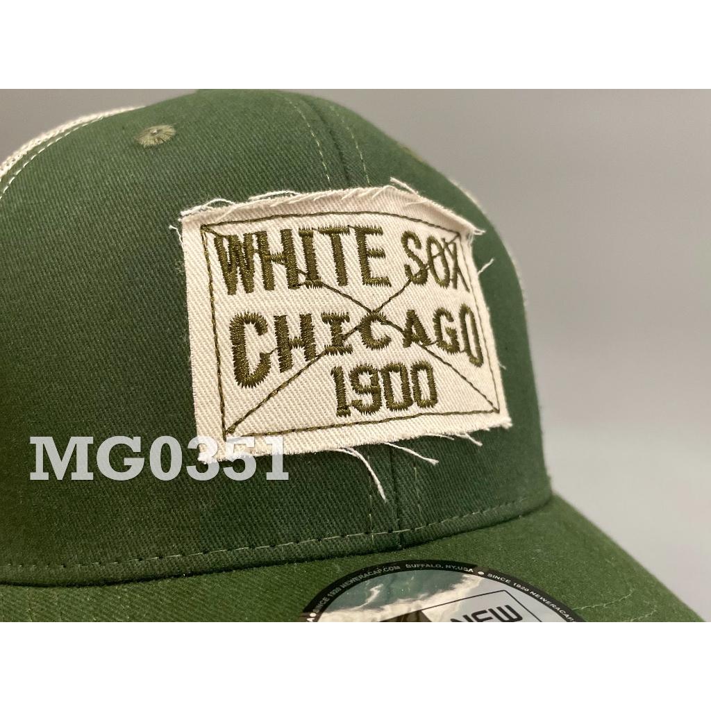 Nón kết Mũ lưỡi trai lưới Mesh Cap thoáng khí thể thao nam nữ đẹp màu xanh trắng Chicago 1900 MG0351