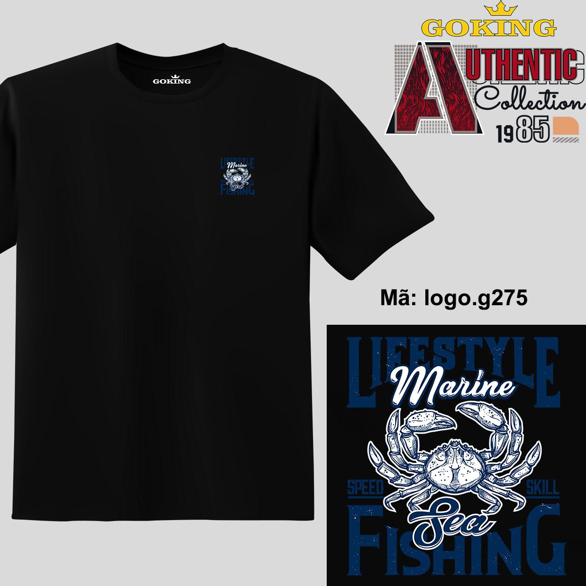 Sea Fishing, mã logo.g275. Áo thun nam nữ in logo đẹp, form unisex. Áo phông GOKING hàng hiệu, quà tặng cao cấp cho gia đình, cặp đôi, lớp nhóm, doanh nghiệp