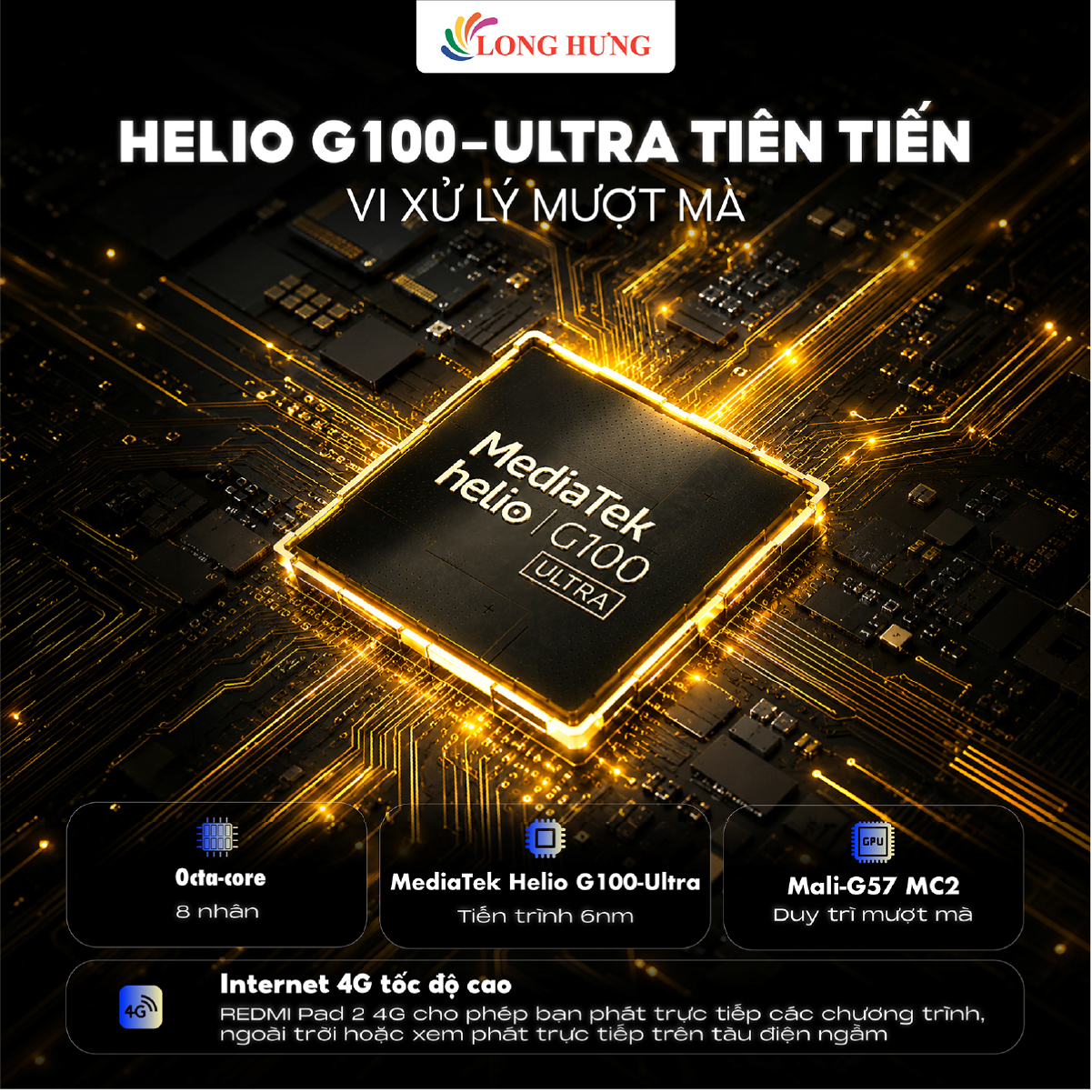 Máy tính bảng Xiaomi Redmi Pad 2 11" 4G (4GB/128GB) - Hàng chính hãng - 8