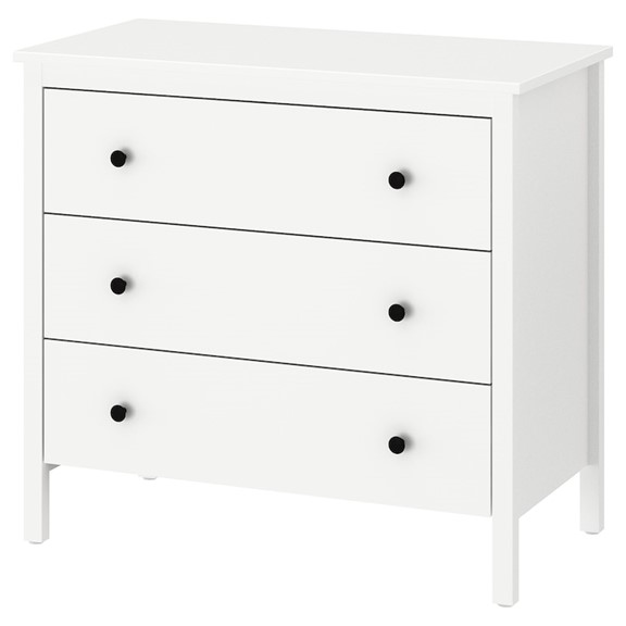 KOPY, Tủ đựng đồ tân cổ điển 3 ngăn kéo DRA_248, 90x46x83cm