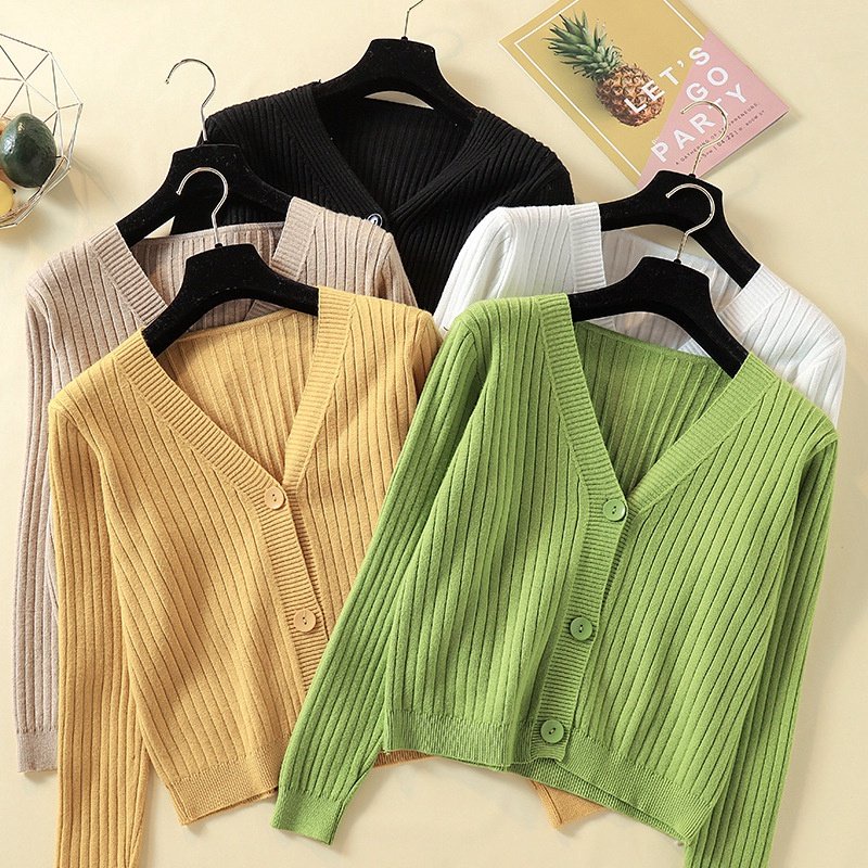 Áo Khoác Cardigan Len Mỏng Cho Nữ Phong Cách Ulzzang Phù Hợp Đi Đà Lạt, Dạo Biển