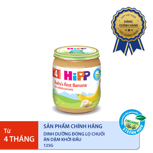 Thức ăn dặm Dinh dưỡng 100% Trái cây nghiền hữu cơ HiPPiS Organic (Cà rốt, xoài và chuối) 100g