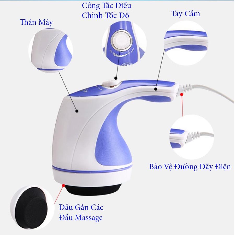 Máy massage cầm tay Tone 5 đầu đánh tan mỡ bụng - thư giãn tại nhà