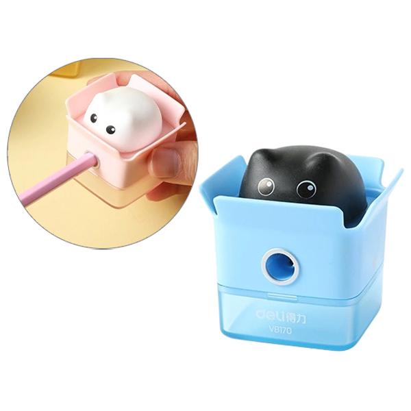 Chuốt Chì Hình Mèo - Deli EH577 - Màu Xanh Dương