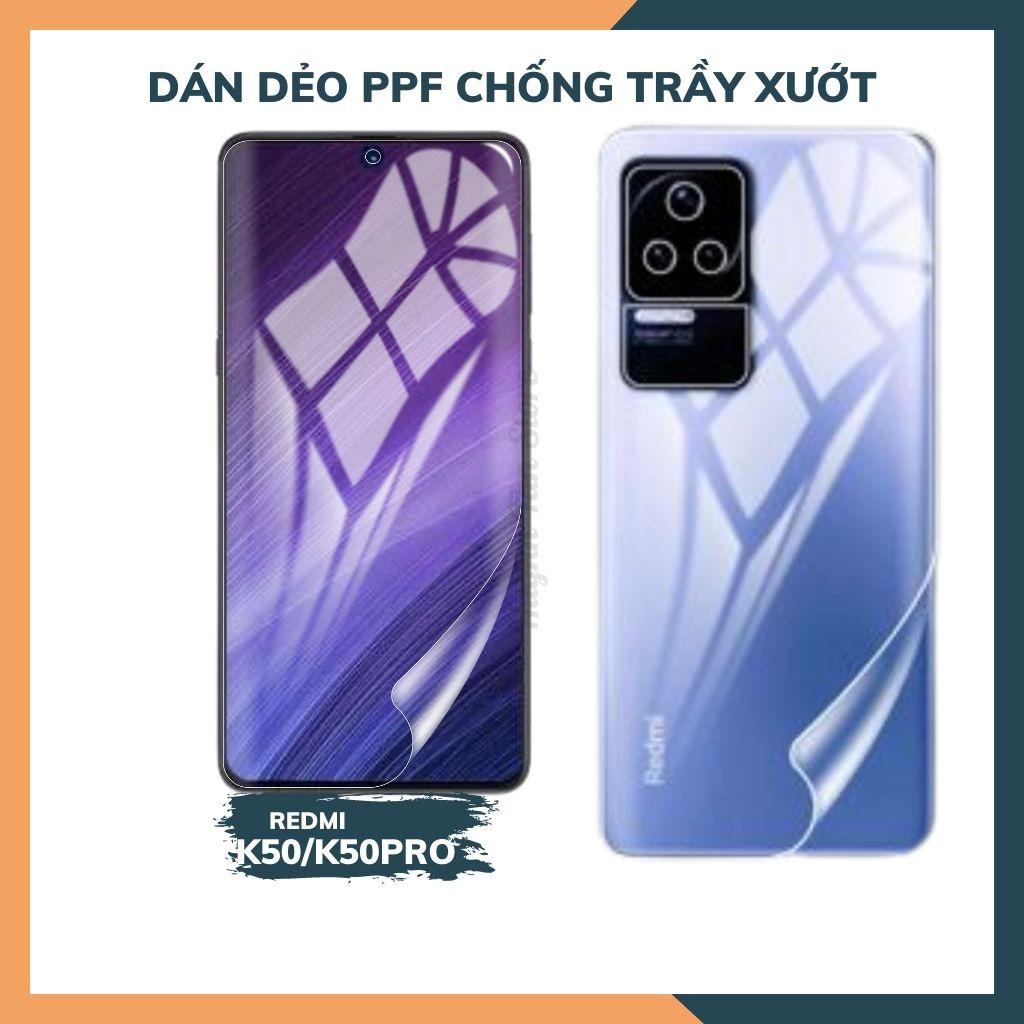 Miếng dán ppf redmi k50 , k50 pro trong suốt hoặc nhám chống vân tay bảo vệ camera mua 1 tặng 1 phụ kiện huỳnh tân store