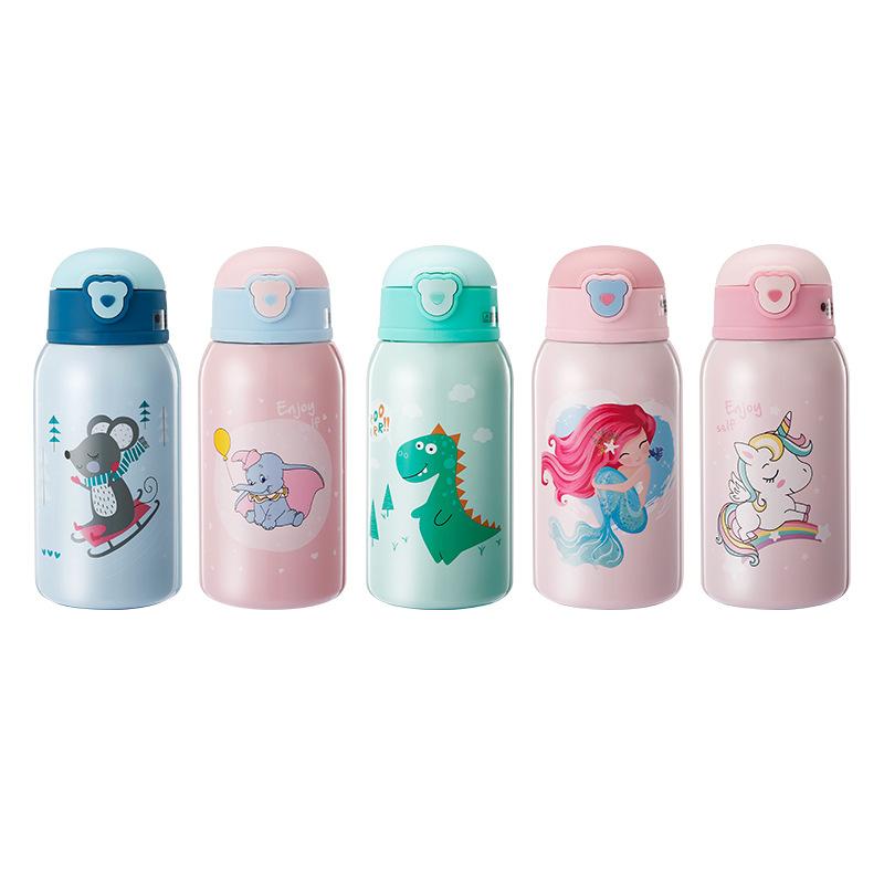 Đồng Hồ Nam Dây Thép Không Gỉ Trẻ Bình Giữ Nhiệt 500 Ml Dễ Thương Kim Loại Chân Không Cách Nhiệt Giữ Nhiệt Bình Giữ Nhiệt Mug Cup