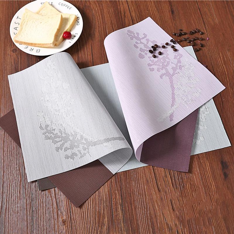 Tấm Lót Bàn Ăn Cách Nhiệt Chữ Nhật size 30x45cm Cao Cấp có sẵn 3 Màu | Nhựa PVC Miếng Trải Bàn Ăn