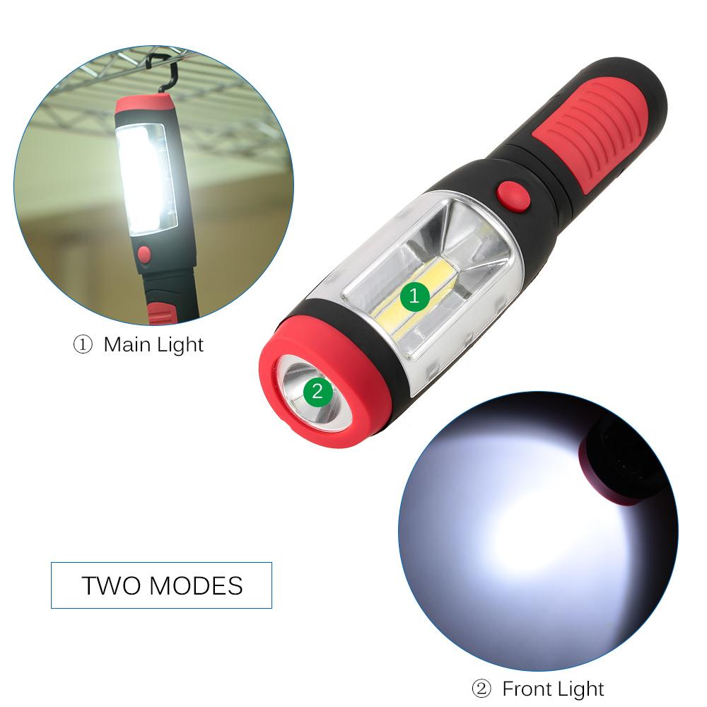 Đèn LED siêu sáng có giá đỡ từ tính Đèn pin dùng cho cắm trại ngoài trời