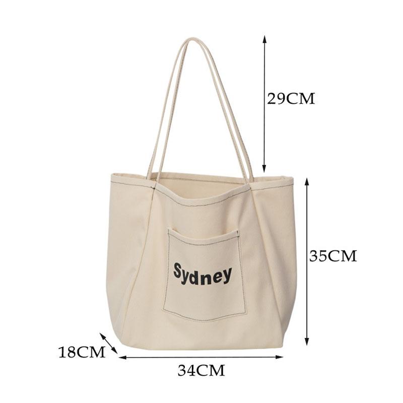 Hylhexyr Đeo Vai Nữ Túi Xách Tay Công Suất Lớn Thường Ngày Hobo Túi Chữ Schoolbag Đơn Giản Vải Shop Túi Tote