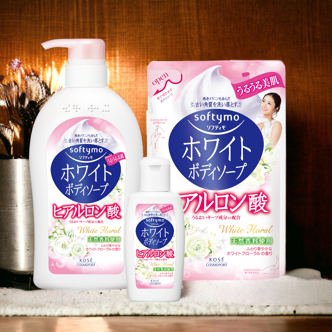 Sữa Tắm Dưỡng Trắng Mịn Da Kosé Softymo Hyaluronic Acid Body Soap (600mL)