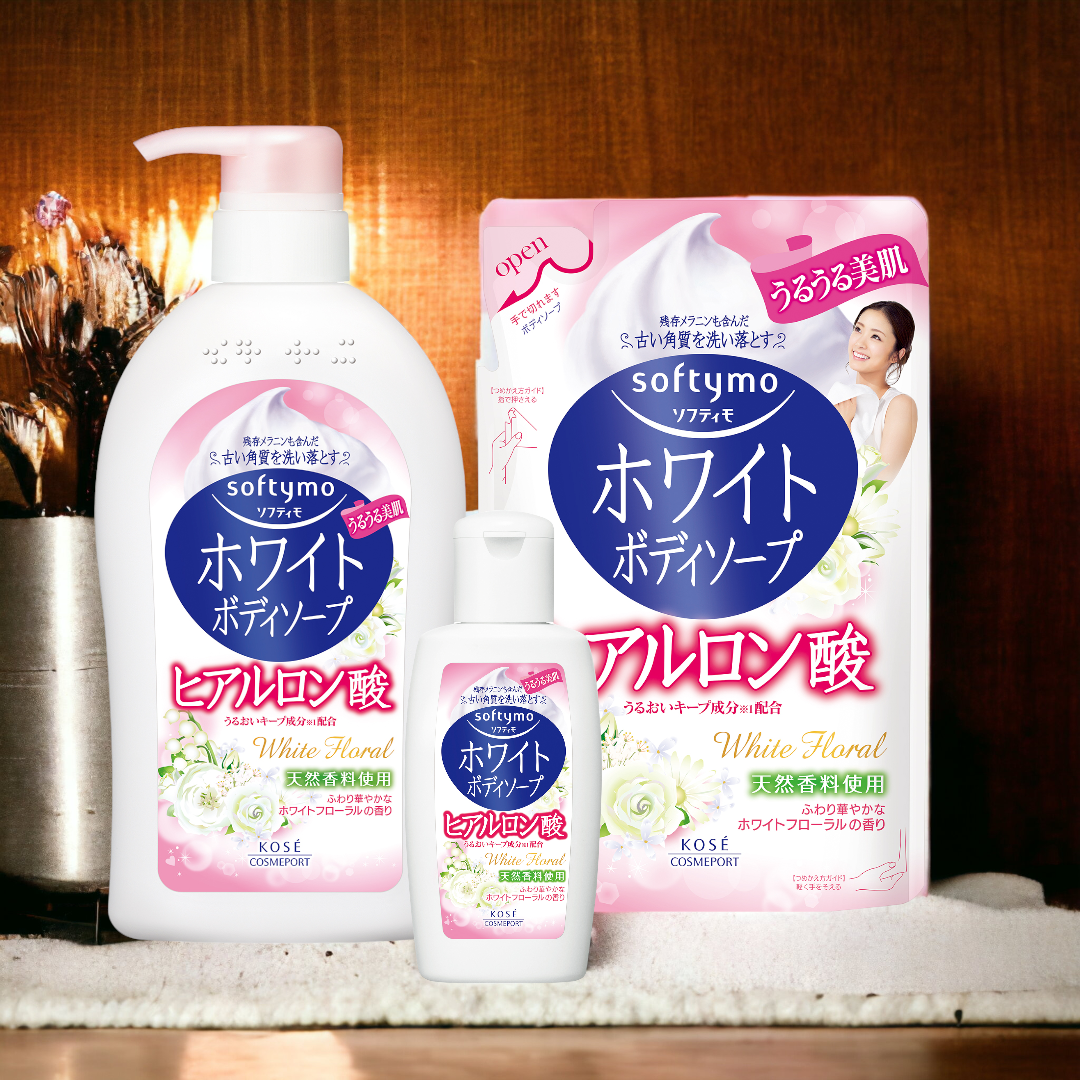 Sữa Tắm Dưỡng Trắng Mịn Da Kosé Softymo Hyaluronic Acid Body Soap