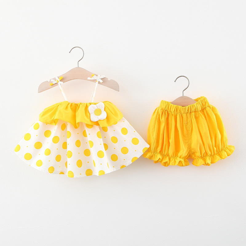 Set bé gái mặc nhà hoặc đi chơi, set bộ bé gái dễ thương, đồ bộ 2 dây cho bé từ 9-18kg