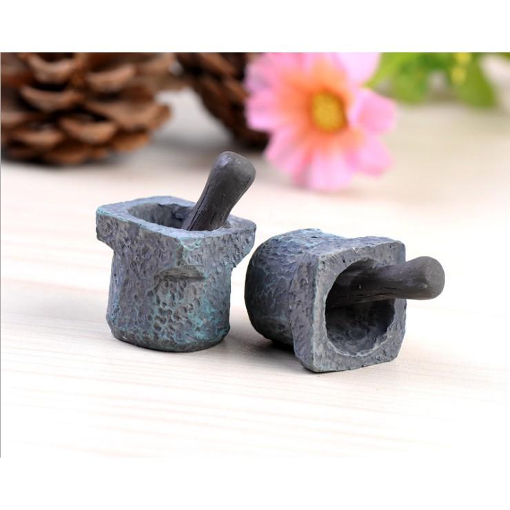 KHO-HN * Mô hình cối đá để trang trí bonsai, vườn Nhật, tiểu cảnh, nhà búp bê DIY(SMD-71)