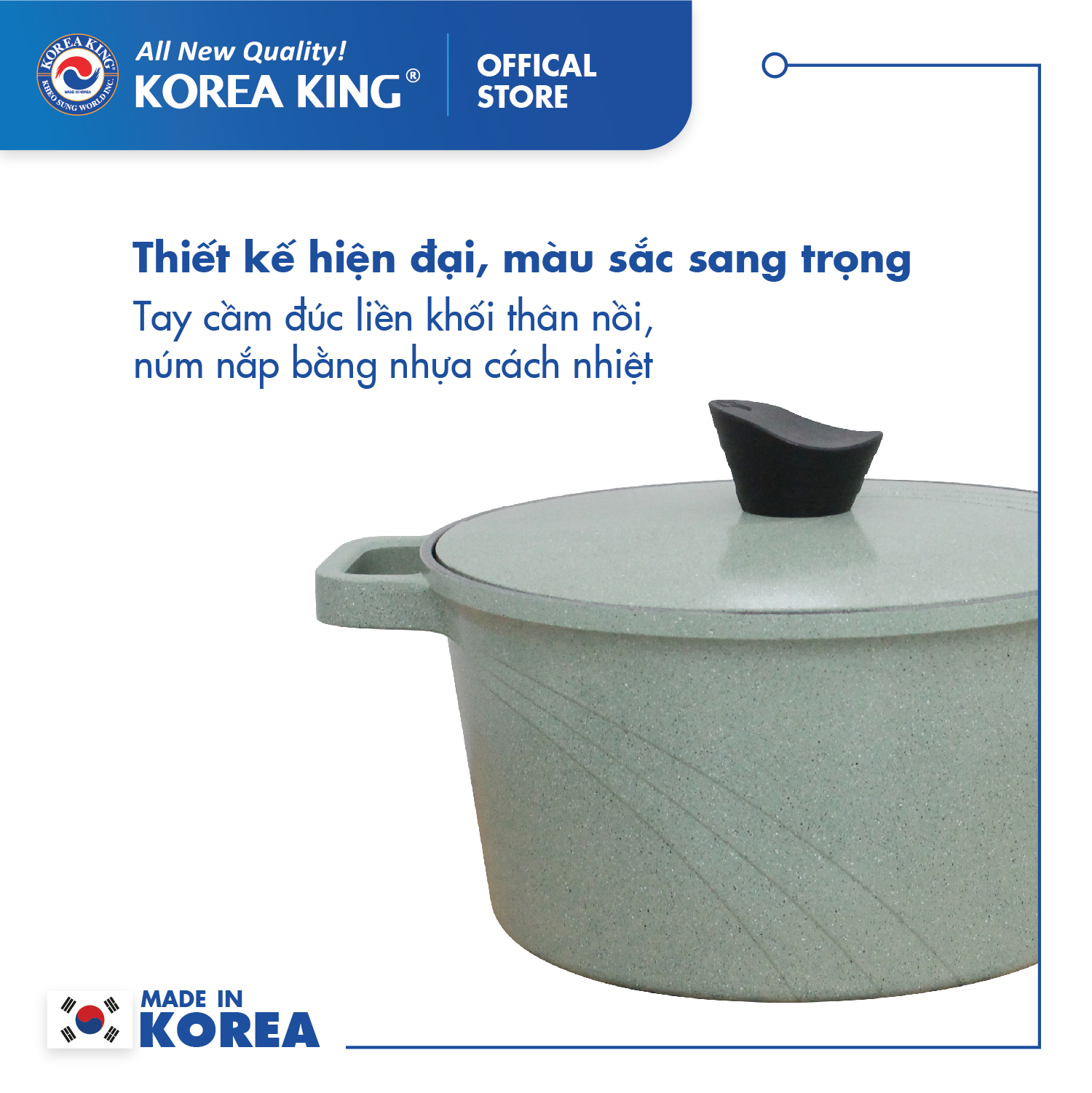 Bộ nồi xanh Levante đáy từ
