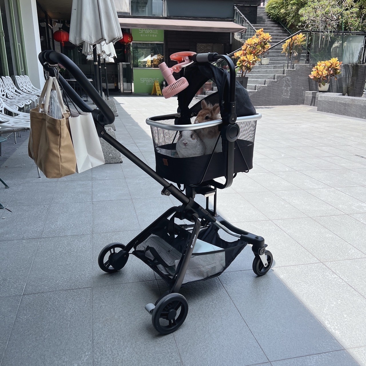 Unilove Bộ chuyển đổi lồng đựng thú cưng xe đẩy On The Go