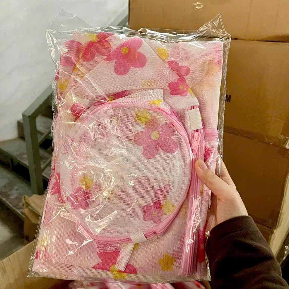 Combo 5 Túi Giặt Đựng Quần Áo, Đồ Lót Trong Máy Giặt (Giao ngẫu nhiên)