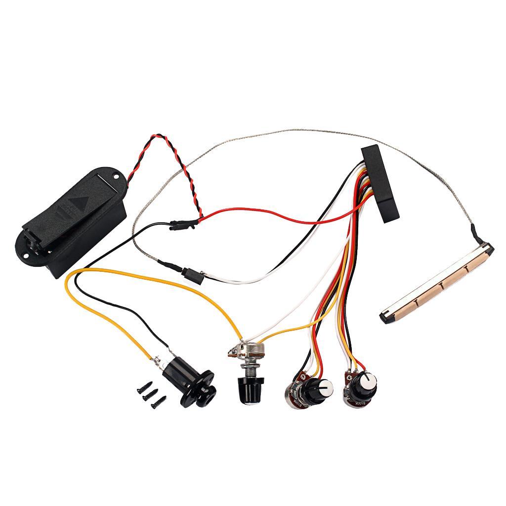 3 Band EQ Preamp Circuit with 3 Potentiometer For Guitar Pickup