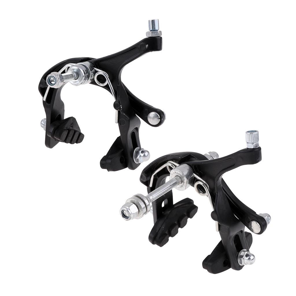 Set Bicycle Brake C Caliper Front Rear Brake Resin Side Pull Long Arms Clamp