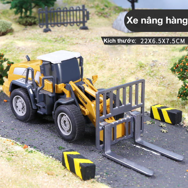 Đồ chơi mô hình xe nâng hàng KAVY NO.8810 chất liệu hợp kim và nhựa nguyên sinh an toàn chi tiết sắc sảo