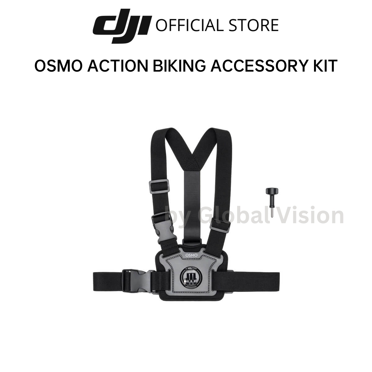 Bộ phụ kiện lái xe chuyên dụng cho Osmo Action camera hành động đeo trước ngực và gắn tay lái cao cấp - Hàng chính hãng