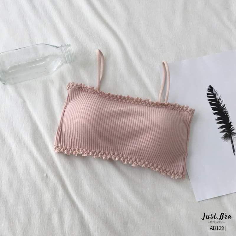 Áo quây cotton viền ren có đệm cao cấp