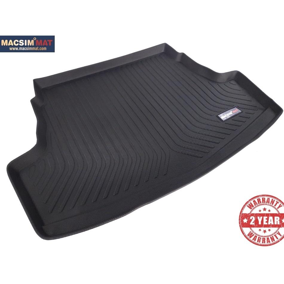 Thảm lót cốp xe ô tô TOYOTA VIOS nhãn hiệu Macsim chất liệu TPV cao cấp màu đen