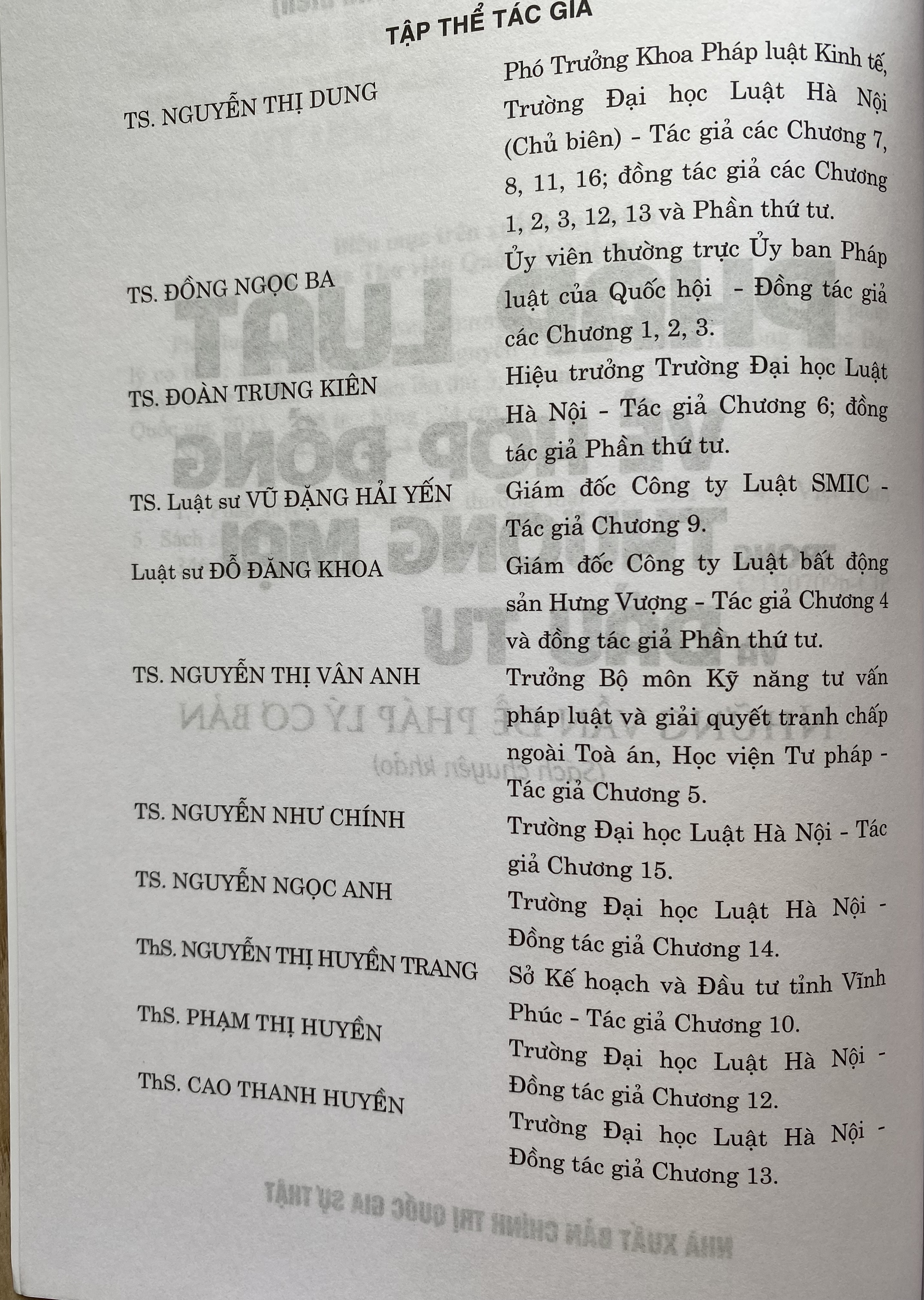 Sách - PHÁP LUẬT VỀ HỢP ĐỒNG TRONG THƯƠNG MẠI VÀ 1 ĐẦU TƯ NHỮNG VẤN ĐỀ PHÁP LÝ CƠ BẢN