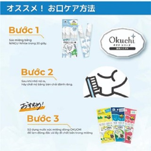 Nước Súc Miệng Okuchi - 1 Gói 5 Thanh (07 Loại)