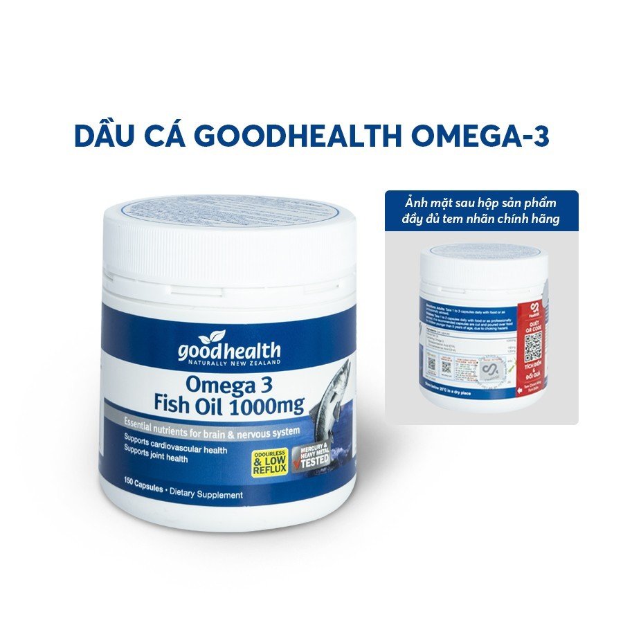 Dầu cá Omega 3 Fish Oil 1000mg - 150 Viên