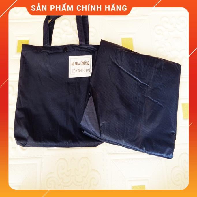 Áo Mưa Kiếng Đèn Vải Dù Siêu Bền, Áo Mưa Cánh Dơi Có Kiếng Đèn, Khổ To Rộng, An Toàn