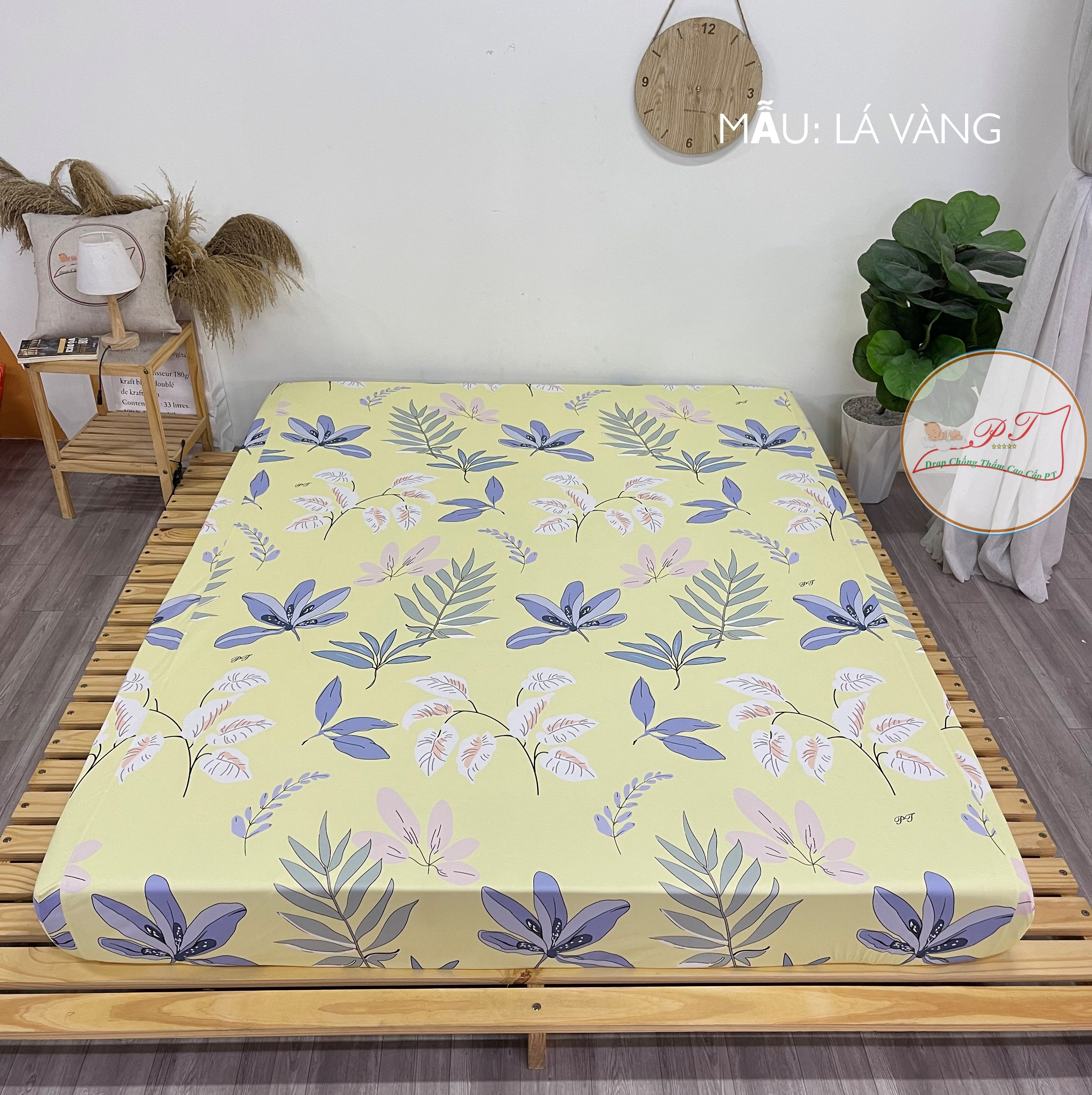 Ga Chống Thấm Cao Cấp PT Mẫu Họa Tiết Lá Vàng