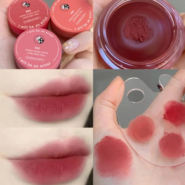 Son bùn lì Daimanpu Shero Matte Lip&Cheek Mud