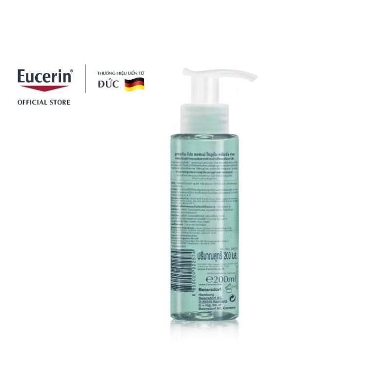 Eucerin Sữa Rửa Mặt Dạng Gel Dành Cho Da Nhờn Mụn ProAcne Cleansing 200ml