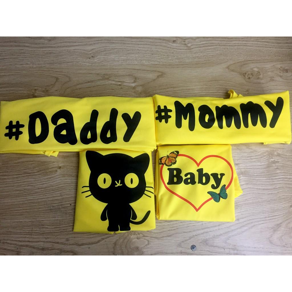 Áo Thun Gia Đình đẹp dady mony baby 6 , phông,family dad mom baby