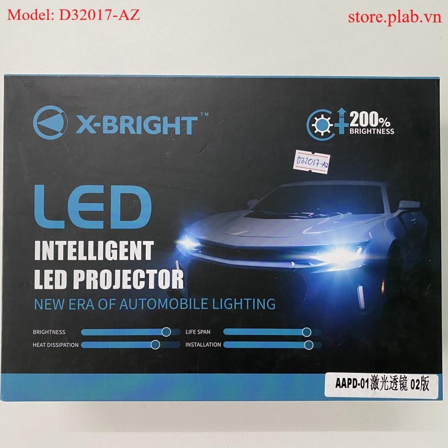 Đèn bi cầu LED ô tô 3 inch laser công suất 55W/64W (cos/pha) X-BRIGHT OEM AOZOOM