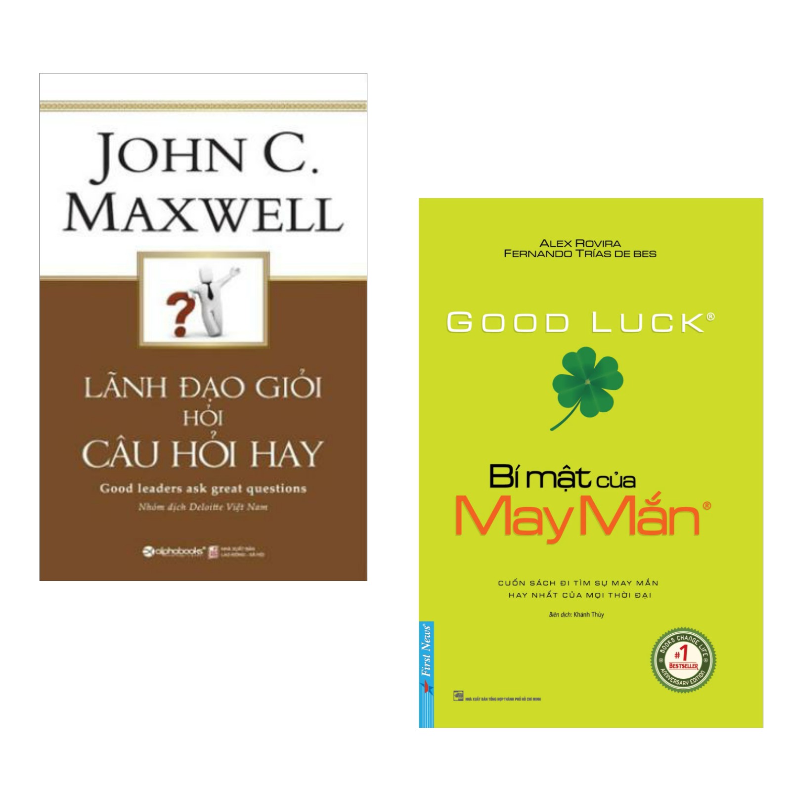 Combo Sách Kinh Tế về Quản Trị, Lãnh Đạo: Lãnh Đạo Giỏi Hỏi Câu Hỏi Hay + Bí Mật Của May Mắn (Khổ Lớn)(Tái Bản 2020)
