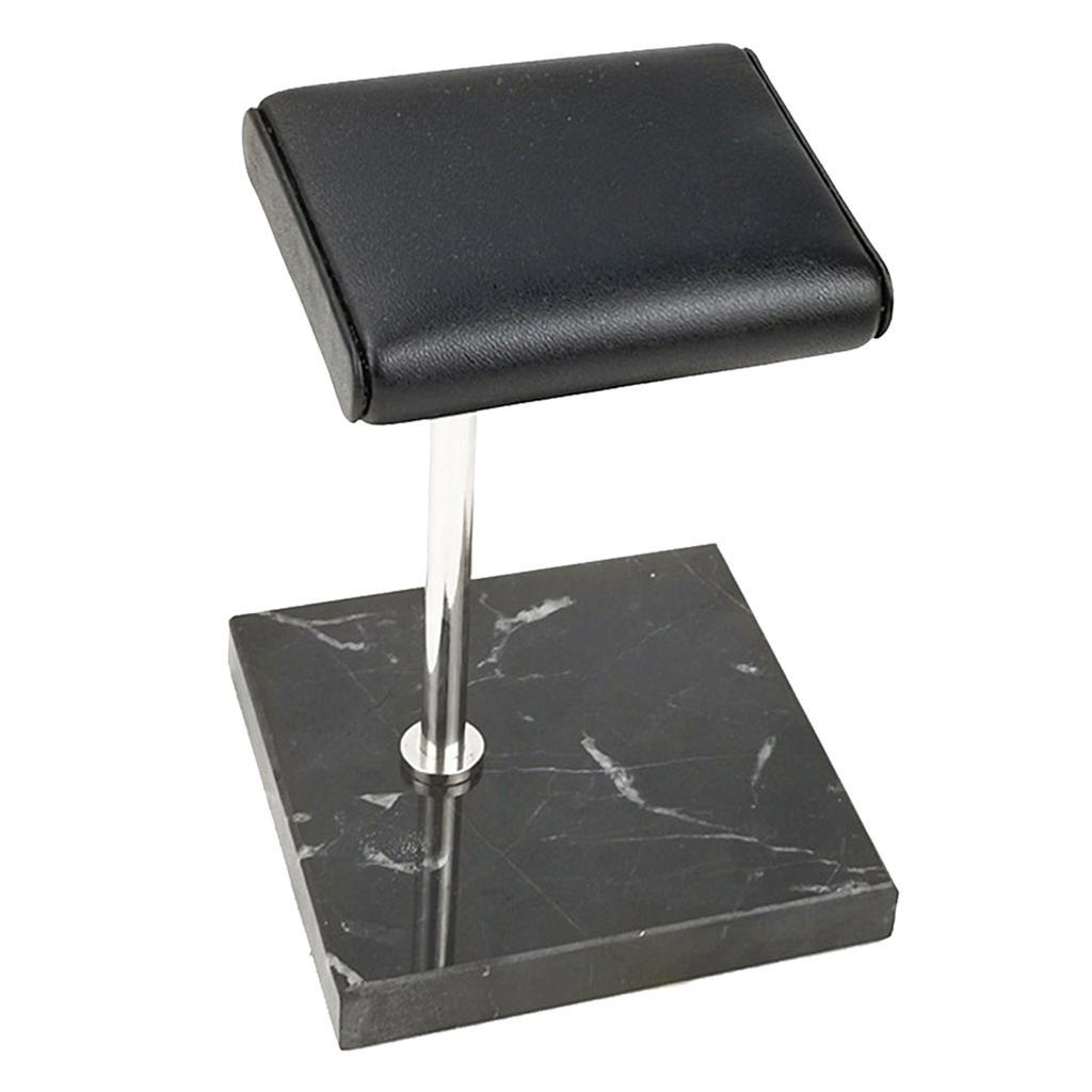 Black And White Marble And PU Watch Stand For Display