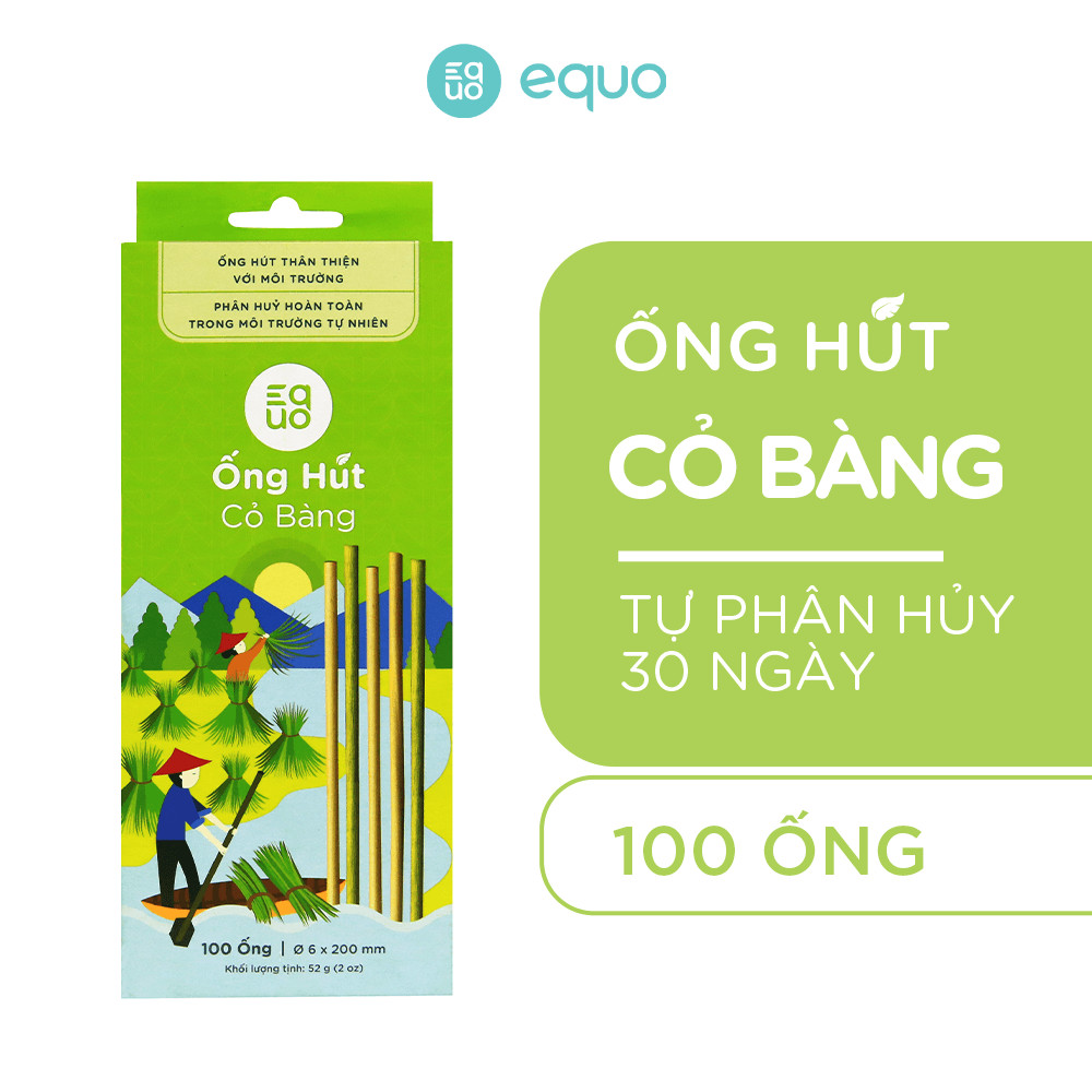 Combo 4 hộp ống hút EQUO 100 ống - Sở hữu bộ sưu tập xanh tiết kiệm hơn 100k