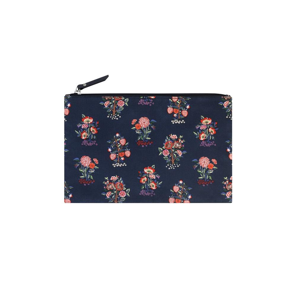 Cath Kidston - Túi du lịch xếp gọn/Foldaway Overnight Bag - Kingdom Posey - Navy -1042009