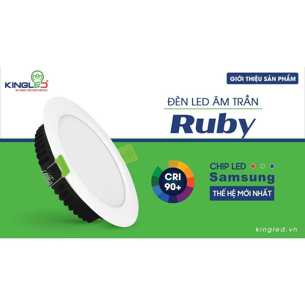 Đèn led âm trần ĐƠN SẮC, ĐỔI MÀU Kingled công suất , 8w, 10w 15w - BẢO HÀNH 2 NĂM