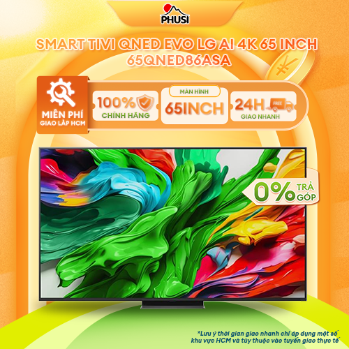 Smart Tivi LG QNED Evo AI Mini LED 4K 55 Inch 55QNED86ASA/ 65 Inch 65QNED86ASA/ 75 Inch 75QNED86ASA/ 86 Inch 86QNED86ASA - Hàng Chính Hãng - Mới 100