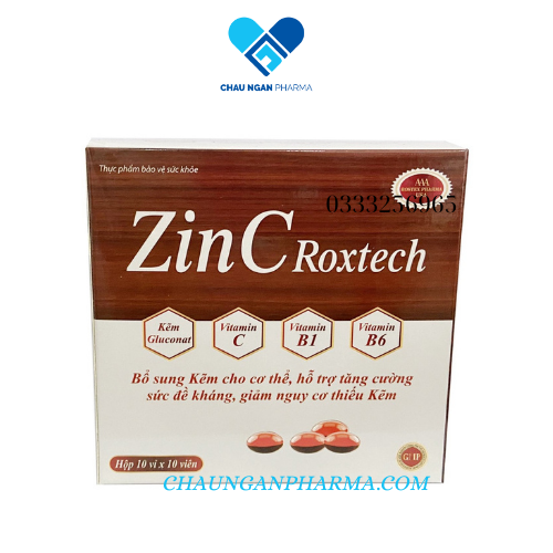 Hình ảnh Zinc Roxtech bổ sung kẽm, hỗ trợ ăn ngon, tăng cường sức khỏe, tăng sức đề kháng, miễn dịch chống còi xương