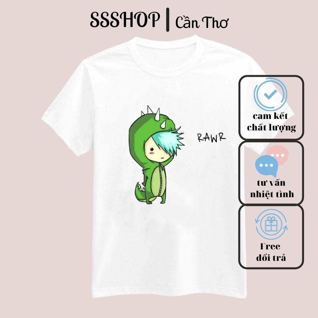 Áo thun trẻ em in hình Khủng Long dễ thương