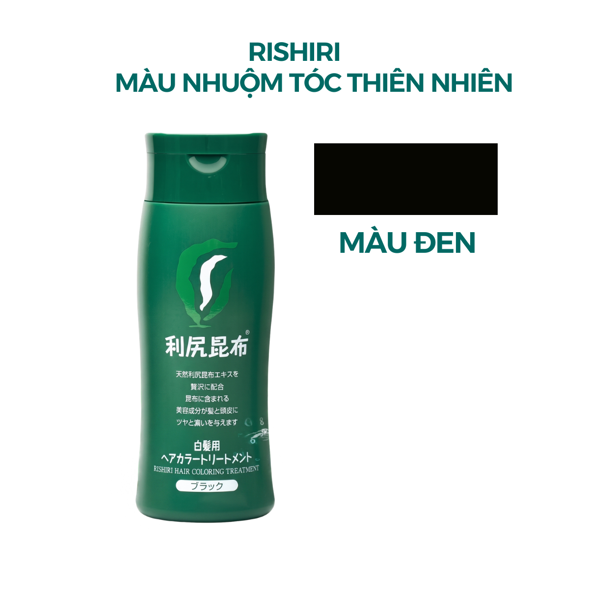 Màu Nhuộm Tóc Thiên Nhiên Cao Cấp Từ Rishiri Nhật Bản Hair Color Treatment 200G