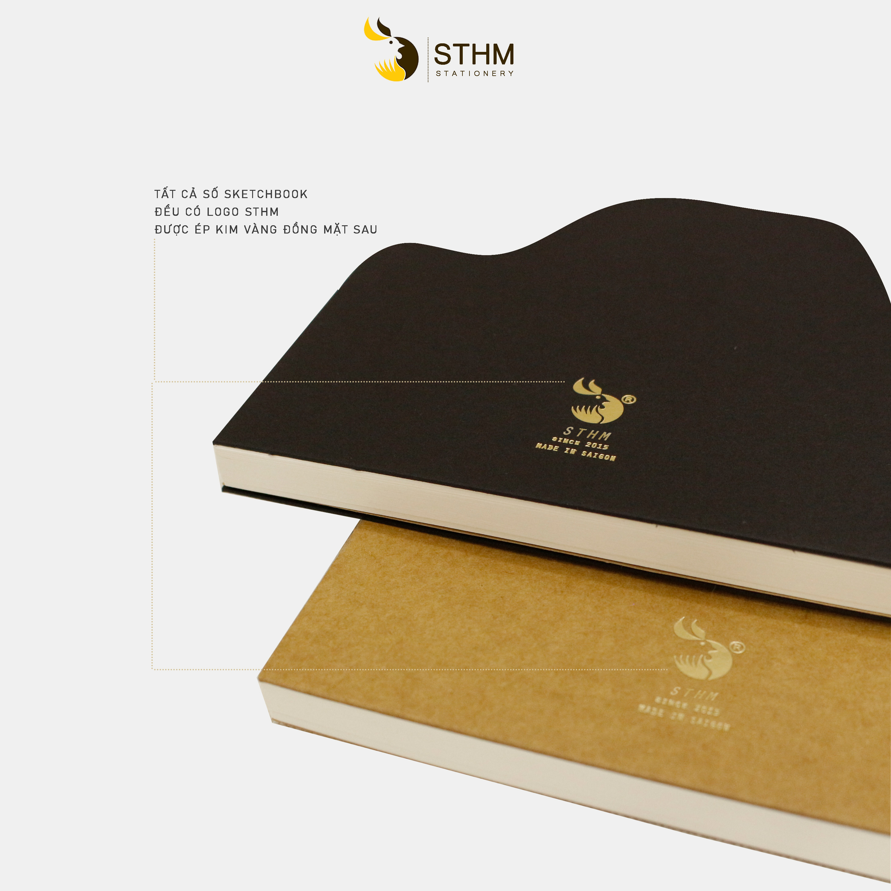 Sổ tay vẽ chì - Sketchbook - A4 - Bìa đen