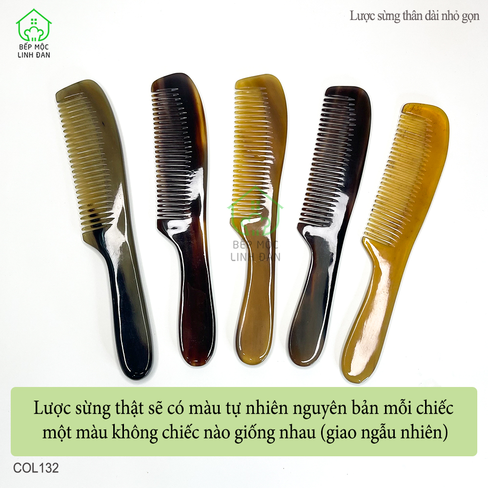 Lược Sừng Thân Dài Nhỏ Gọn  Có Thể Bỏ Túi Xách