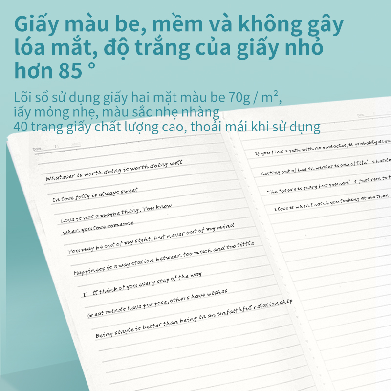 Sổ Tay Ghi Chép Khâu Gáy B5 Deli 40 Trang - 1 Quyển - FB540 - Màu Ngẫu Nhiên
