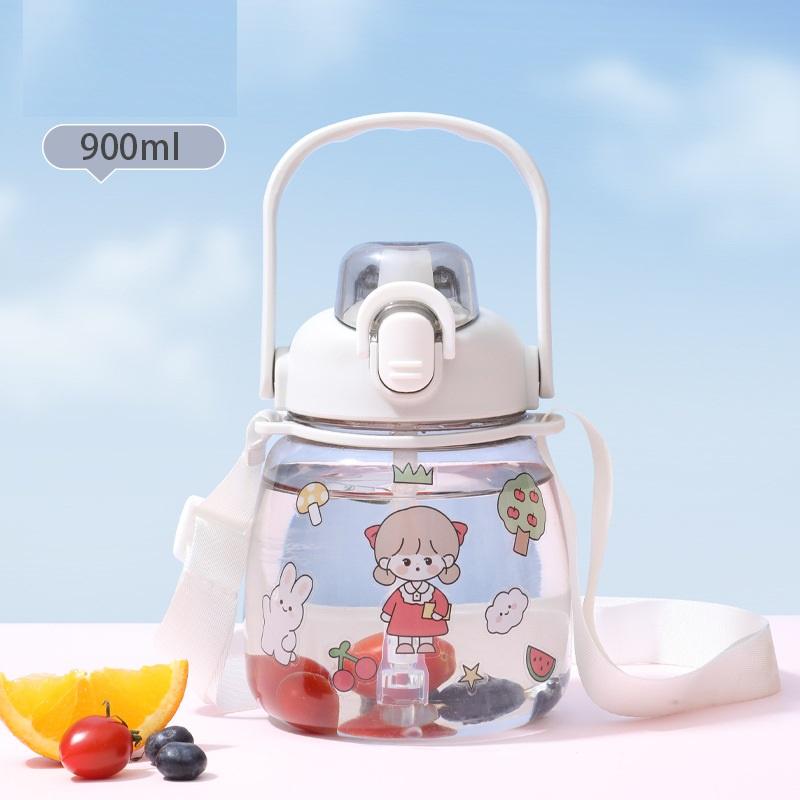 Bình đựng nước 900 ML- Tặng kèm nhiều Sticker