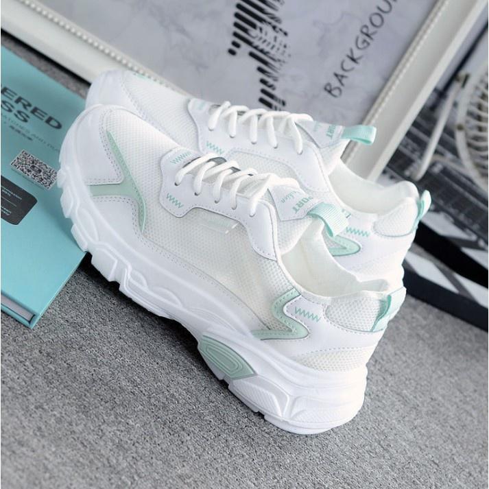 Giày sneaker nữ (trắng xanh) 000024