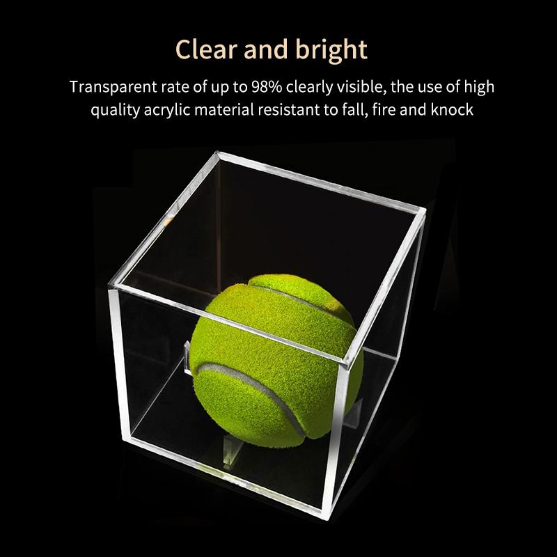 Bóng Golf Bóng Tennis Vỏ Trong Suốt Acrylic Hộp Bóng Chày Chơi Golf 80Mm Hiển Thị Cho Hộp Đựng Lưu Niệm Bảo Vệ Chống Tia UV Chống Bụi Màu Sắc: Trong Suốt